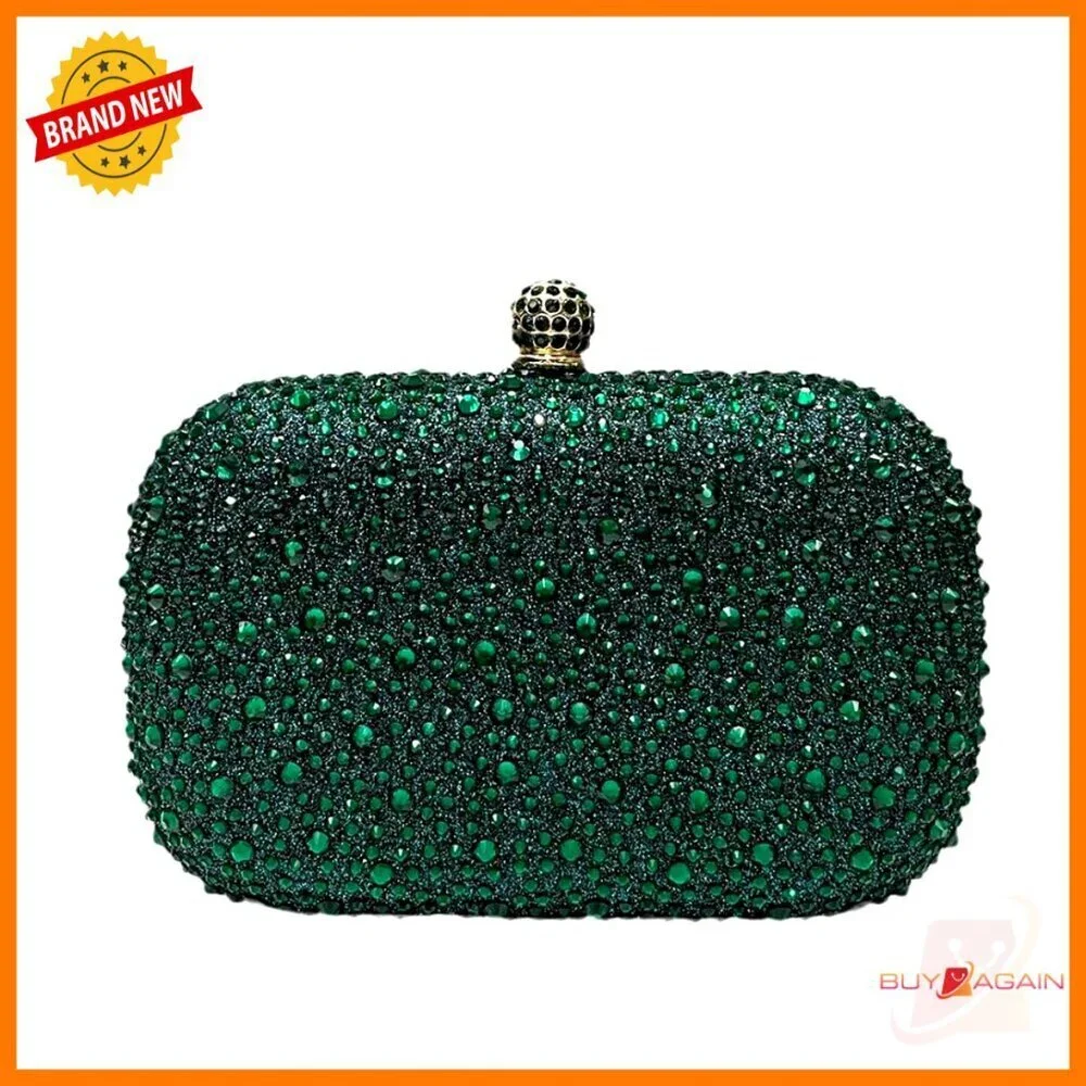 Sparkling Rhinestone Clutch Evening Bag Wedding Party Mini Handbag
